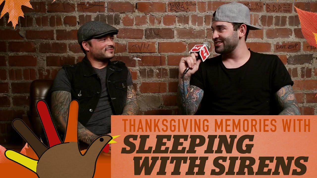 pressed cafe Thanksgiving memories with SLEEPING WITH SIRENS