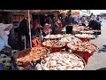 Cambodia Dry Fish Market Tours - Plenty Various Dry Fish, Dry Beef, Alive Fish &amp; More Selling Here