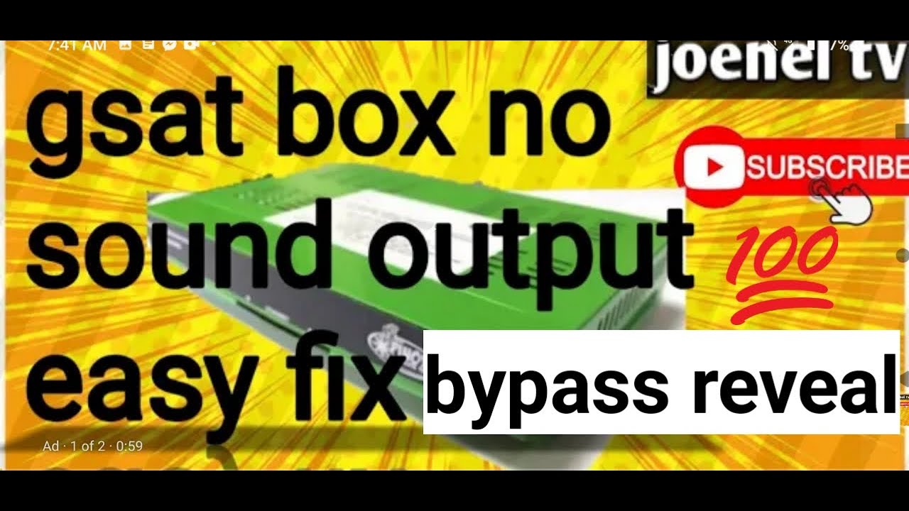 Gsat Box No Sound YouTube gsat-box-no-sound-youtube