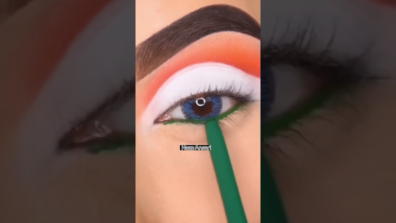 Independence day eye makeup tutorial 🫶 