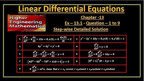 B S Grewal 13.1 – Questions 1 to 9