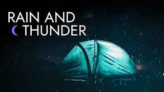 Rain on Tent with Thunder Sounds | Tinitus Rain, Rain and Thunder Sounds for Studying, Stress Relief