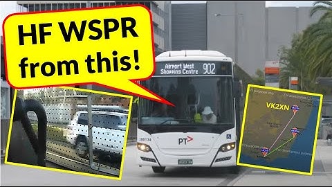 HF WSPR from inside a bus: Is it possible?