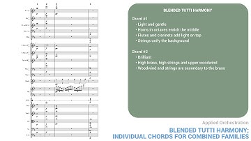 Applied Orchestration #3: tutti harmony