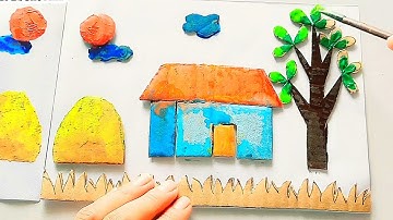 Thiên nhiên trong tranh in/Mĩ thuật lớp 5/in tranh/Landscape painting/@emvesacmau 