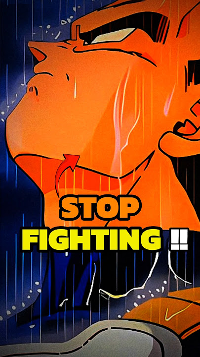 Why Did Vegeta Stopped Fighting!!
