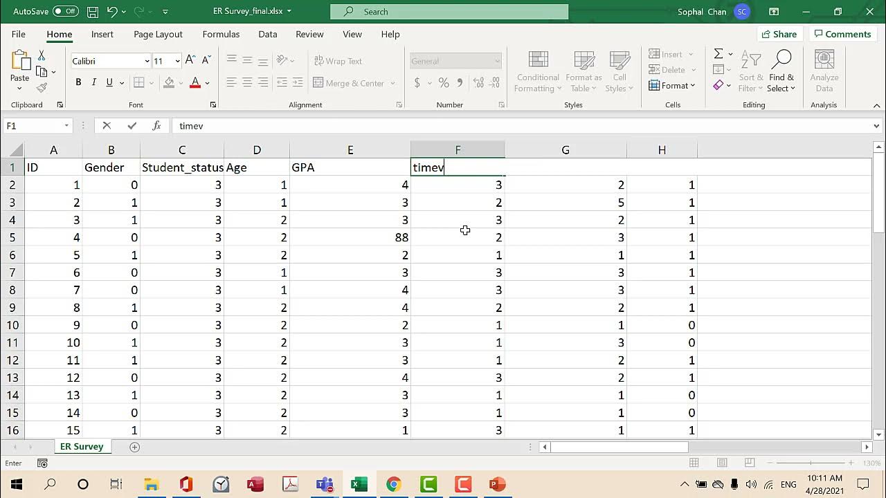 007 shorten names to make them legal in SPSS YouTube