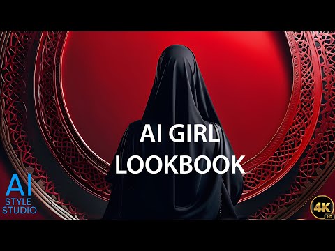 4K AI Art Lookbook Video of Arabian AI Girl ｜ The Quiet Elegance of an Arab Girl from the Rear