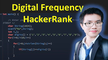 Digit Frequency Hacker Rank Solution with Explanation in C Programming