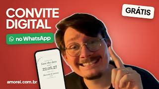 Site de casamento grátis: lista de convidados e convite digital no WhatsApp | Amorei