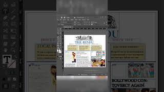 Newspaper 🗞️ layout design in InDesign || #shorts #newspaper