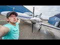 Takeoff in Heavy Rain & Lightning!!! | Cessna Turboprop Conquest 1 | Crosswind Storms | PT6