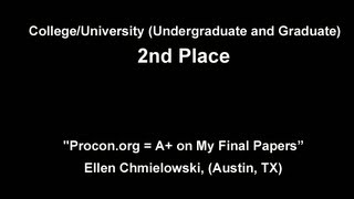 Procon.org A On My Final Papers