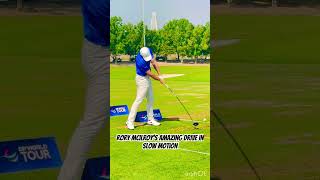 Rory McIlroy’s amazing drive in slow motion.#golf#golfswing #golfcourse