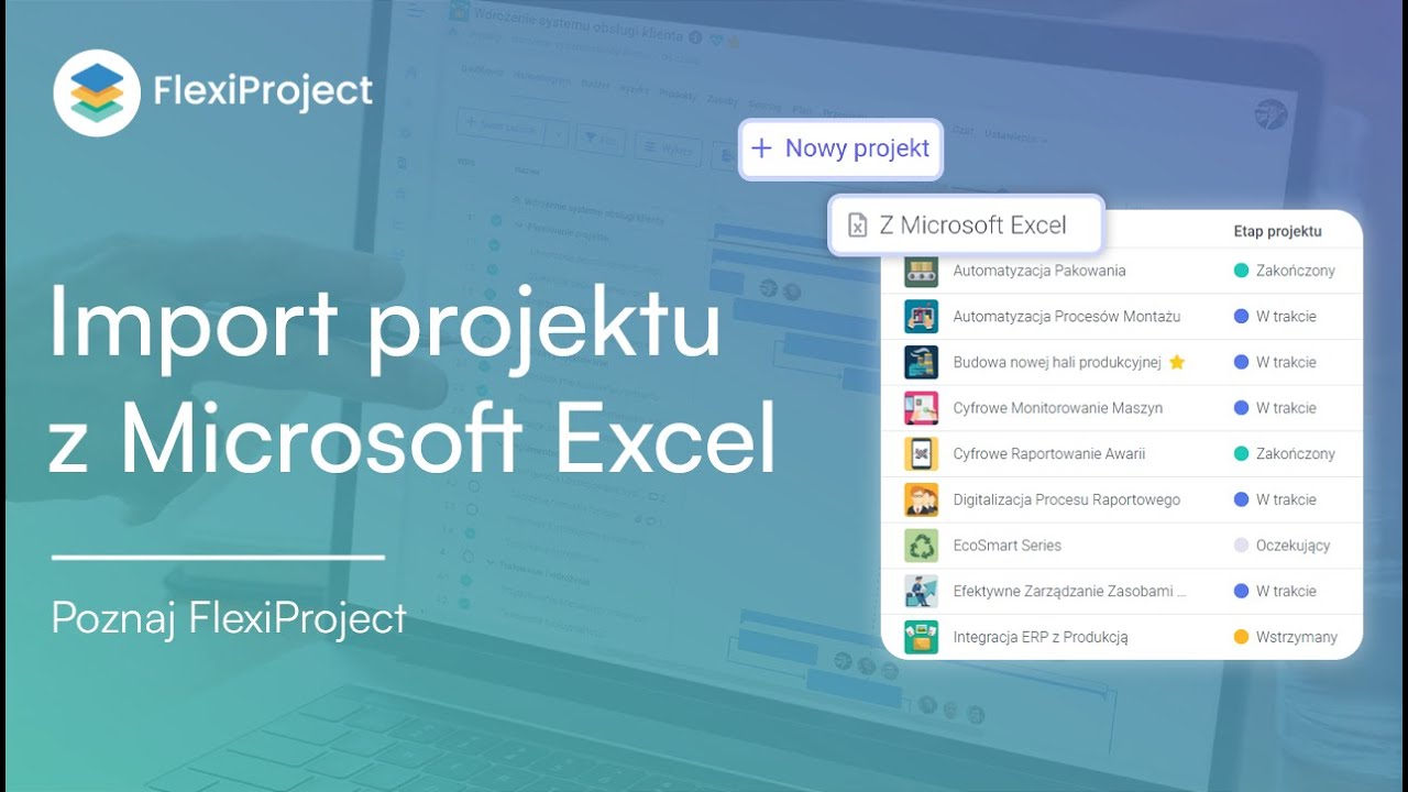 Import projektu z Microsoft Excel do FlexiProject - YouTube