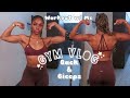 BACK &amp; BICEPS | beginner friendly, gym vlog+ grwm, gym anxiety, upper body workout 🤍