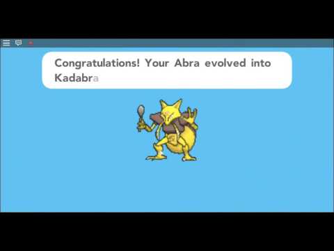roblox pokemon brick bronze evolving abra youtube abra evolution chart