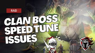 Clan Boss Speed Tune Issues | Troubleshooting | Raid: Shadow Legends