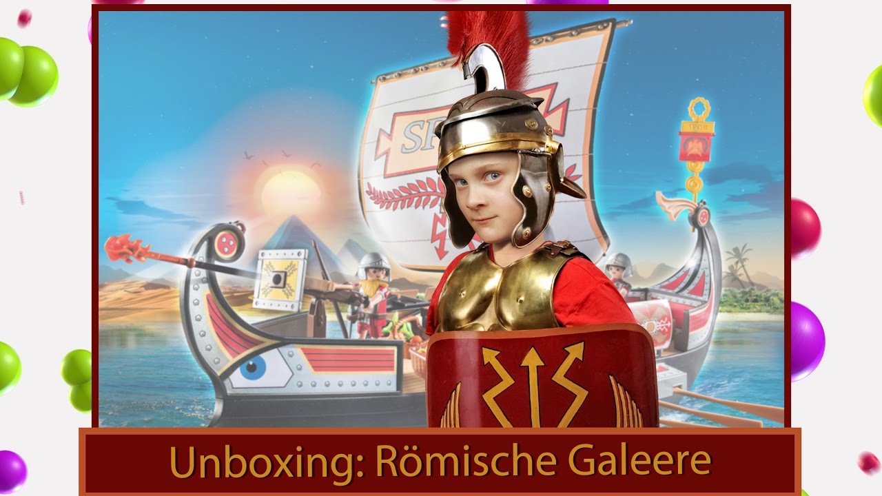  vlog: Unboxing von Playmobil Römisches Schiff - Römische Galeere 5390 Bildidee 