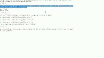 How to Disable antivirus and antispam permanently in zimbra using terminal