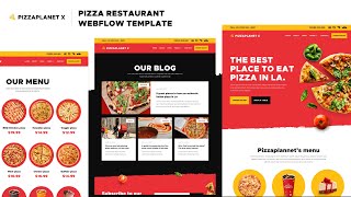 Pizzaplanet X - Pizza Restaurant Webflow Template Brix Templates