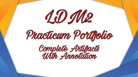 LDM2 Practicum Portfolio for Teacher
