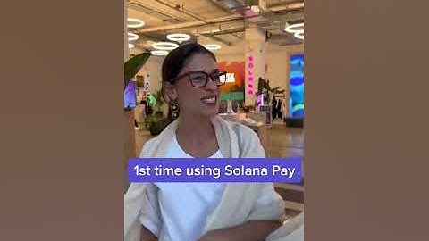 Clara using Solana Pay for the first time