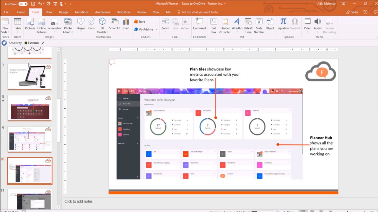 microsoft powerpoint slideshow presentation