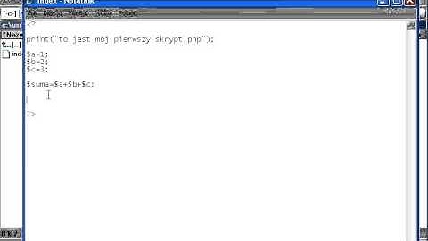 Kurs php i mysql lekcja 04  Wprowadzenie zmiennych