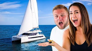 We're Given KEYS To A BRAND NEW Sailing Catamaran! by The Adventure Crews 5,184 views 7 months ago 15 minutes