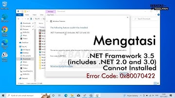 Cara Mengatasi Tidak Bisa Install Net Framework 3.5 - Error Code 0x80070422