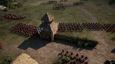 Unreal Engine 5 - Battles of Chaos - RTS combat test with catapults - 500 units