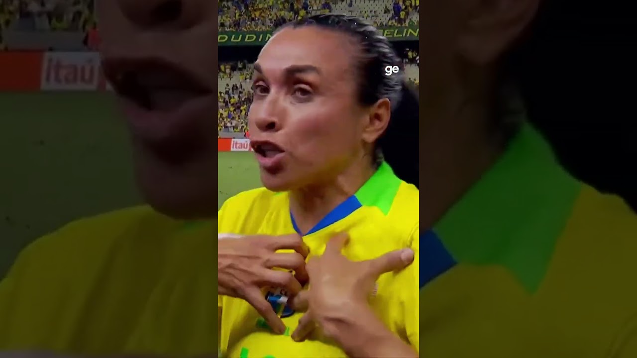 RAINHA MARTA CRITICA ARBITRAGEM DA PARTIDA | BRASIL X EUA | #shorts | ge.globo