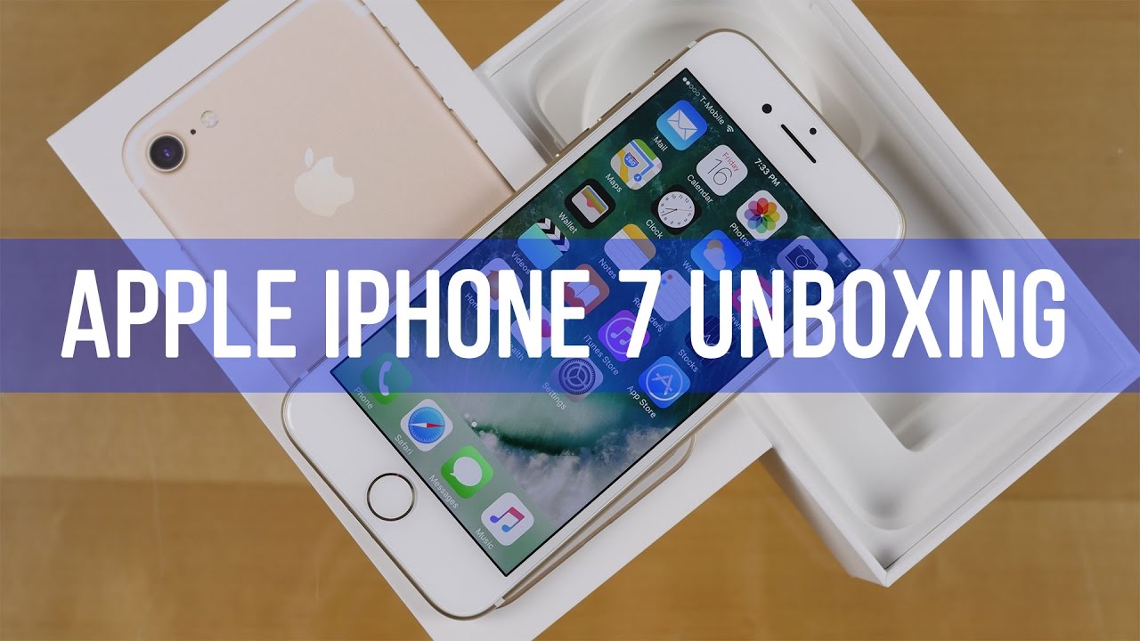 Apple iPhone 7 unboxing - YouTube