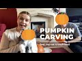 Live Pumpkin Carving with MY CAT &amp; BOYFRIEND! 🎃