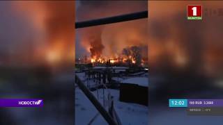 В Уфе загорелся нефтехимический завод