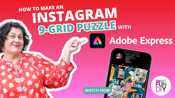 Make a 9-Grid Instagram Puzzle with Adobe Express 🤩  #AdobeExpressAmbassadors #ad || SmartFunDIY