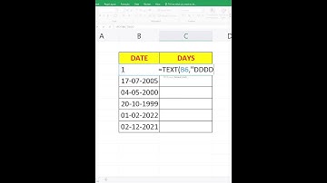 Advance excel trick - Get Days Name From Dates in Excel l #excelshorts #shorts