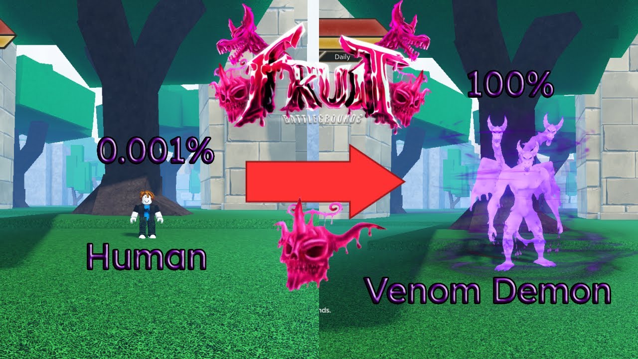 Noob to Pro with *VENOM FRUIT* in Fruit Battlegrounds(Roblox