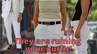 7 Common mistakes with white jeans that are ruining your outfit