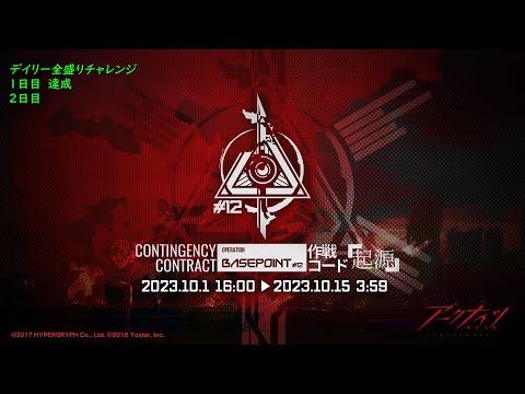 アークナイツ 危機契約 デイリー全盛りチャレンジ