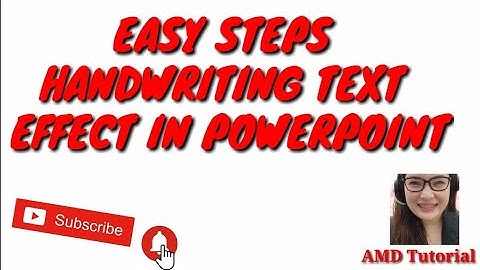 HANDWRITING TEXT EFFECT IN POWERPOINT (TAGALOG TUTORIAL)