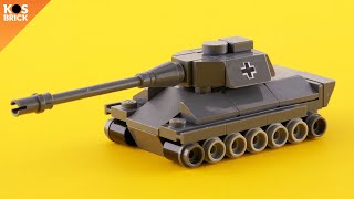 Lego Tiger 2 / King Tiger WW2 German Tank Mini Vehicles (Tutorial)