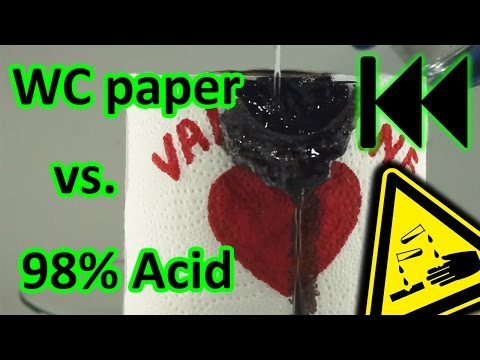 Sulphuric acid vs. WC paper REVERSED☠️| AcidTube-Chemical reactions⚗️