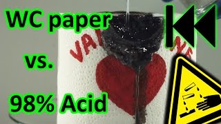 Sulphuric acid vs. WC paper REVERSED☠️| AcidTube-Chemical reactions⚗️
