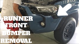HOW TO REMOVE YOUR FRONT BUMPER | TOYOTA 4RUNNER