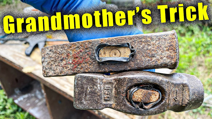 No wedge. Grandmother showed the secret How to put a hammer on the handle without a nail or wedge