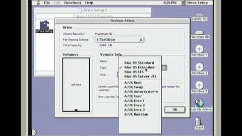 Formatting the Hard Drive in Mac OS 9.1