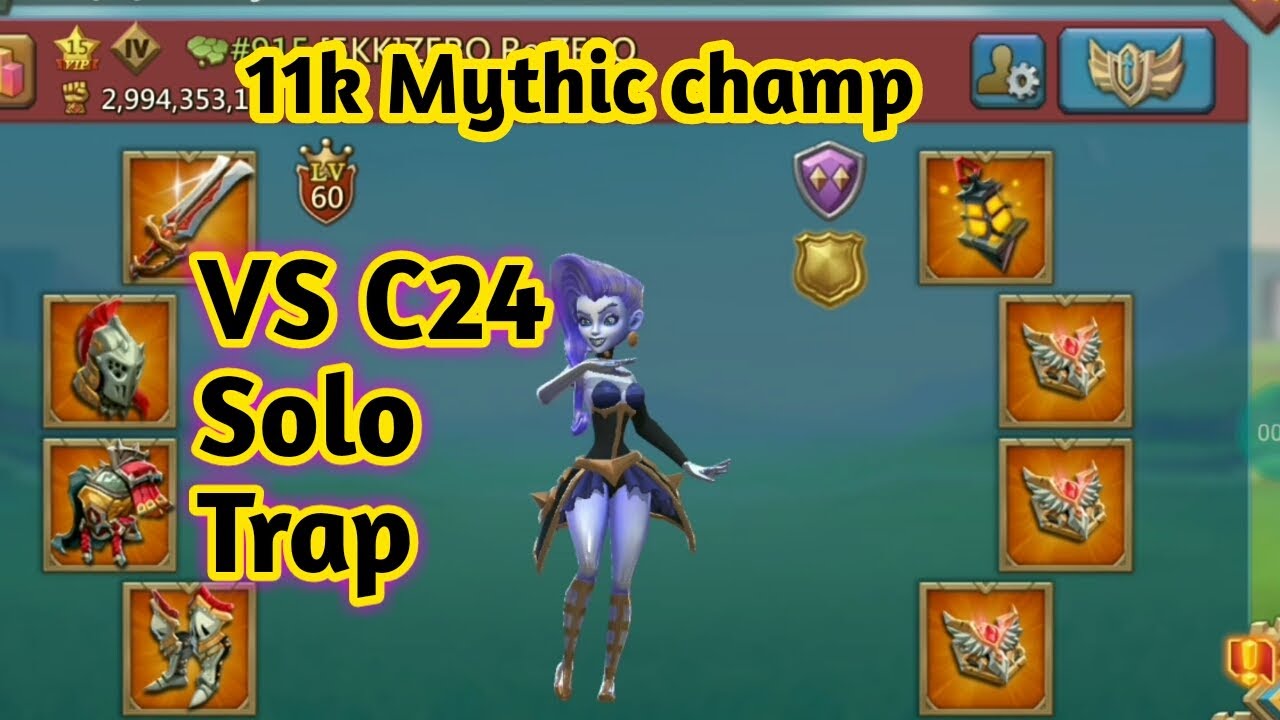 Lords Mobile C24 Solo Trap Vs 11K Mythic Champ In Kvk | Lords Mobile ...