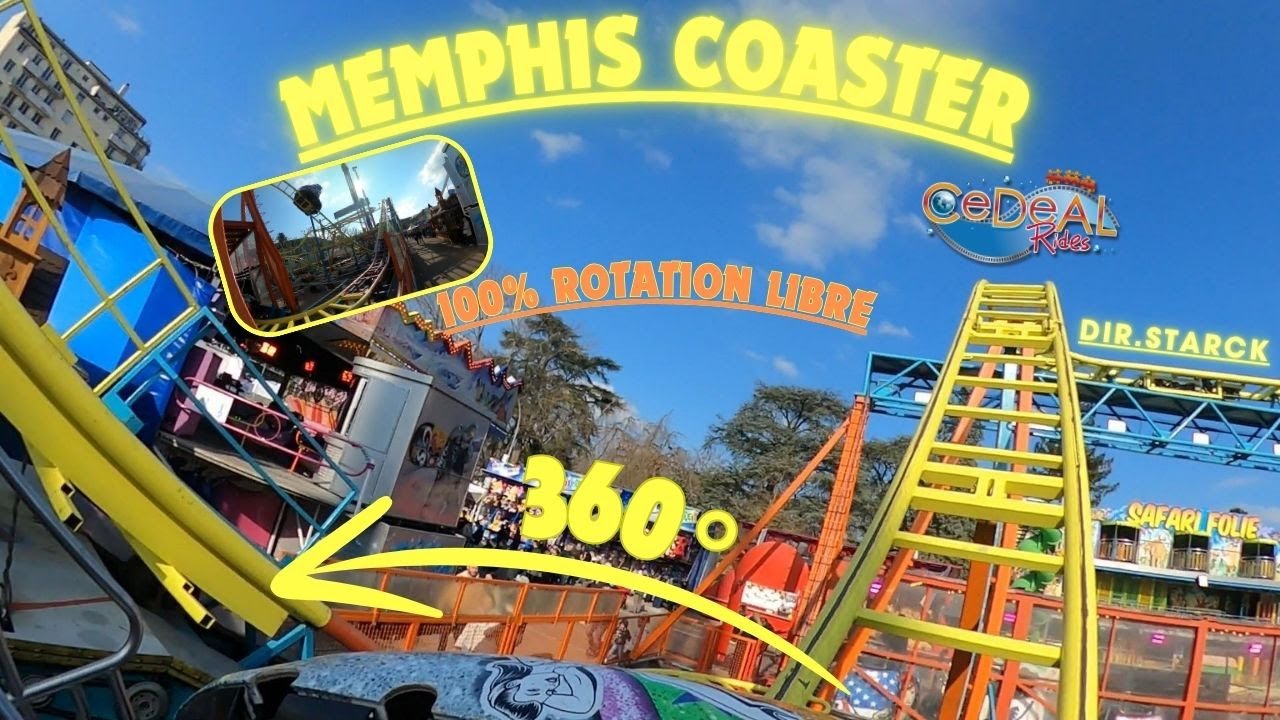 Memphis Coaster ONRIDE 100% Rotation Libre Fête Foraine de Chalon-Sur-Saône 2025